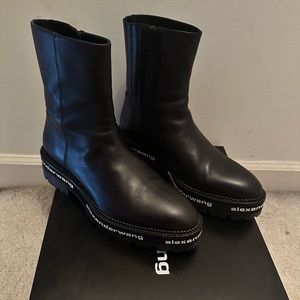 Alexander Wang Logo Boots